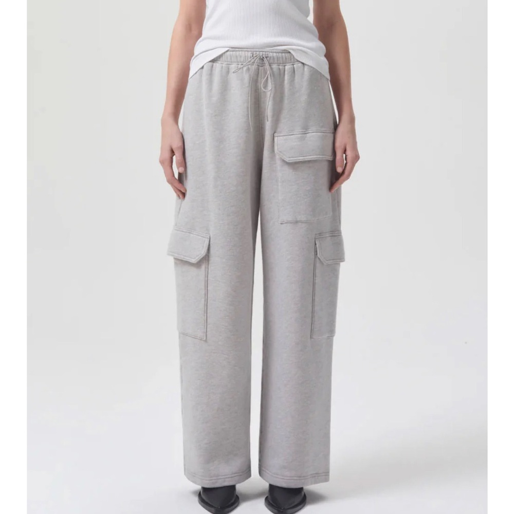 Agolde Ash Sweatshirt and Ramsey Wide Leg Sweatpant Sweat Set - Picture 4 of 13